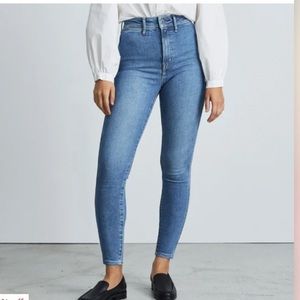 Everlane High Rise Denim Jeans Waist 31 Blue